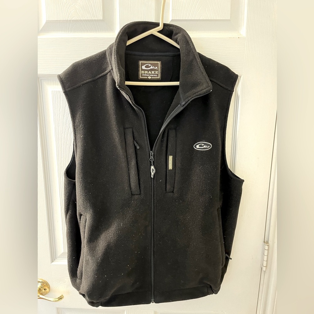 Drake fleece vest- black